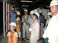 地下鉄東西線延伸工事坑内見学
