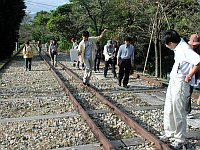 琵琶湖疏水インクライン軌道上にて